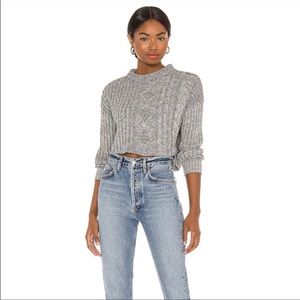 Free People On Your Side Pullover Sweater Grey, xs